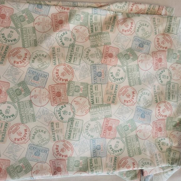 NWT Masters Augusta National White Badge Print Performance Tech PGA Golf Polo - Picture 5 of 6